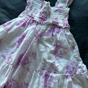 Janie and Jack Purple and White Floral Dress
